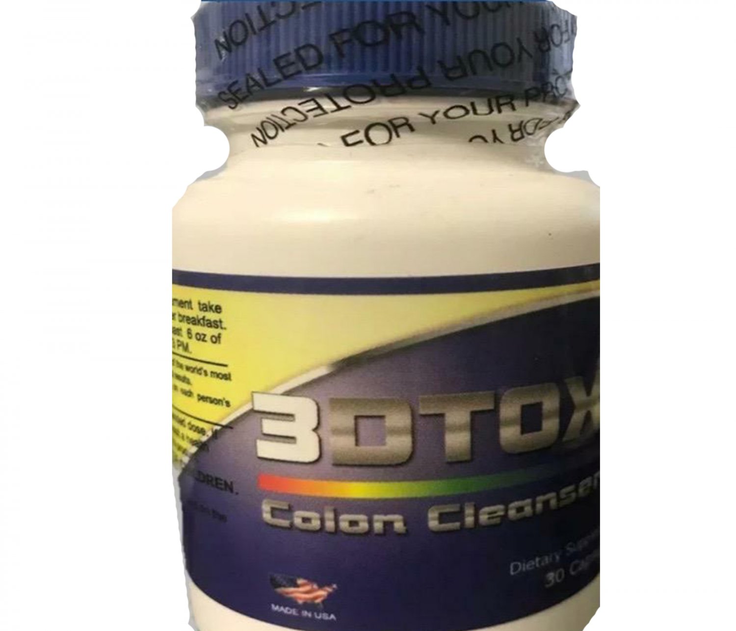 3 Detox Colon & Body Cleanse Maximum Strength Cleansing Diet Weight Loss Pills
