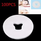 100pcs Disposable Spa Massage Bed Table Face Hole Cover Pads Salon Beauty Cleaning
