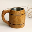 Small wooden beer mug