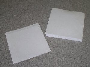 500 CD / DVD PAPER SLEEVES NO WINDOW, NO FLAP - PSP30