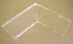 100 STANDARD CD JEWEL CASES, CLEAR NO TRAY BL100
