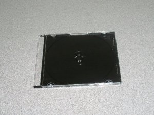 100  5.2mm SLIMLINE JEWEL CASES W/ BLACK TRAY- JL08