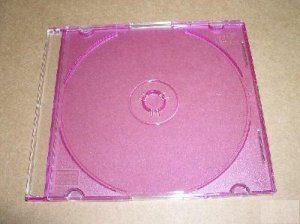 100 5.2mm SLIM CD JEWEL CASE W/ PURPLE TRAY- PSC16PUR