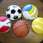 5 SPORTS CD OR DVD CASE WALLETS - HOLDS 24 DISCS EACH - SPORTS