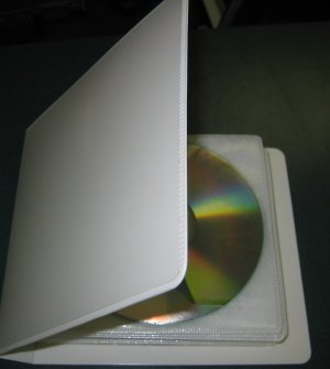 20 DISC CAPACITY  CD / DVD ALBUM CASE, 2 RING,  SET OF 10 CASES - MH11