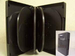 10 DVD CASES - Holds 10 DVD'S Each - Store 100 DVD'S -  BLACK - SF004