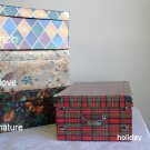 24 MEDIUM STORAGE BOXES, RICH