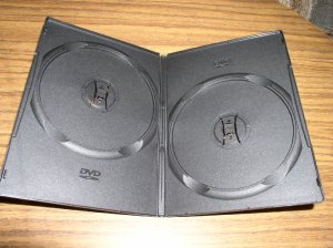 1000 BLACK SUPER SLIM DOUBLE 2 DVD CASES - PSD34