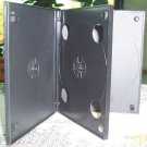 500 QUAD MINI DVD CASES, BLACK W/SLEEVE - MINIDVDCASE