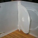 1000 CLEAR DOUBLE 2 DVD CD CASES w/ FLIP TRAY - PSD44