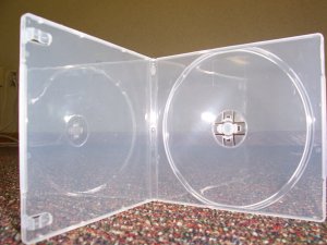 100 7MM SLIM SQUARE POLY CASES, CLEAR - PSC6