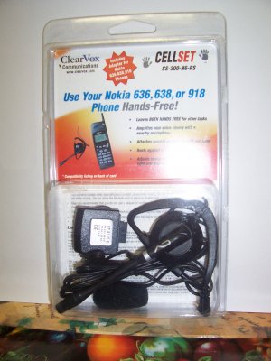 Cell Phone Hands Free Earset - BRAND NEW CS-300-N6-RS