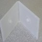 100 DOUBLE POLY CD CASE W/SLEEVE, CLEAR - PSC34
