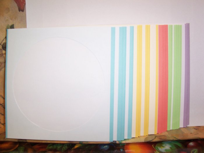 60 WHITE CD DVD PAPER SLEEVES W/COLOR TRIM - JS1206