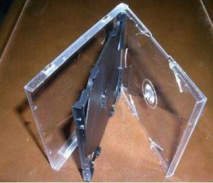 1000 SLIM TRIPLE CD JEWEL CASES W/ BLACK TRAY - SLIM3CD