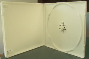 200 SINGLE CD POLY CASE W/SLEEVE, WHITE- PSC13