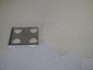 1000 SINGLE or DOUBLE CD CASE SLEEVE With SEAL - JS80