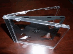 100 DOUBLE CD JEWEL CASES W/ BLACK TRAY - 2CD