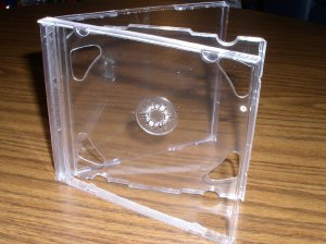100 NEW DOUBLE CD JEWEL CASES W/ CLEAR TRAY - PSC36