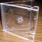 100 NEW DOUBLE CD JEWEL CASES W/ CLEAR TRAY - PSC36