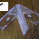 50 QUAD CD CLEAR CASES WITH FROSTY CLEAR TRAYS - GF4