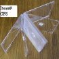 50 SIX CD CLEAR CASES WITH FROSTY CLEAR TRAYS - GF6