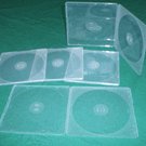 1000 5MM ULTRA SLIM CLEAR DOUBLE  CD/DVD POLY CASES JS111