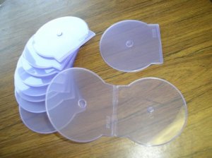 500 PURPLE CLAMSHELL CASES - JS105