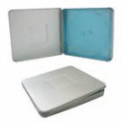 50 NEW SQUARE TIN CD DVD CASE NO WINDOW WITH INDENT BL808AI