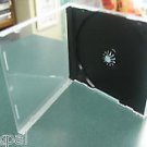 200 NEW 10.4MM SINGLE POLY CD DVD CASES W/BLACK TRAY ASSEMBLED BL1400