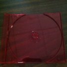 400 SINGLE CD JEWEL CASE TRAYS - TRANSPARENT RED
