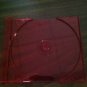 400 SINGLE CD JEWEL CASE TRAYS - TRANSPARENT RED
