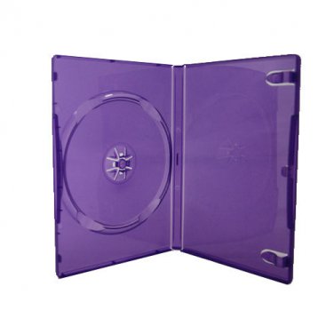 100  14mm Single Transparent Xbox Kinect Purple DVD Case  D14SDXBPRL