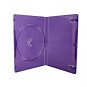 100  14mm Single Transparent Xbox Kinect Purple DVD Case  D14SDXBPRL
