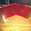 100 BL110PK RED  SINGLE CD CASE WITH TRAY 10.4MM
