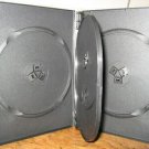 100 SLIM QUAD DVD CASES, BLACK -  PSD75