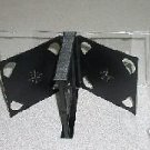 50 MULTI 6  CD JEWEL CASES W/ BLACK TRAYS - PSC90