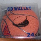 20 SPORTS CD WALLETS - HOLDS 24 CDS EACH - BASKETBALL