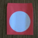 500  RED CD PAPER SLEEVES w/ WINDOW AND FLAP -  JS201