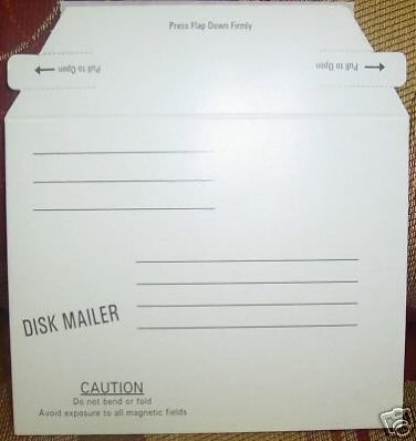 100 FLOPPY DISK MAILERS 5 1/2" X 4 3/8" - 64116