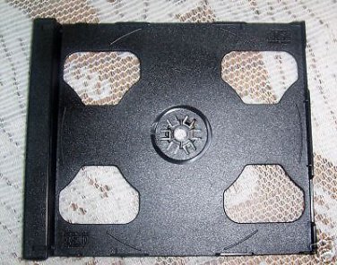 800 DOUBLE CD SMART TRAYS BLACK - 2CDSMTRAY