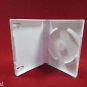 50 NEW 27MM WHITE TRIPLE 3 DVD CASE,STACKABLE HUB YZY3