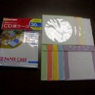 1500 WHITE CD DVD SLEEVES W/COLOR TRIM - JS1206