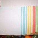 150 WHITE CD DVD PAPER SLEEVES W/COLOR TRIM - JS1206