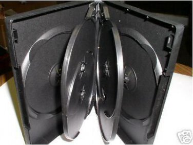 500 MULTI 6  DVD CASES, BLACK -  PSD90