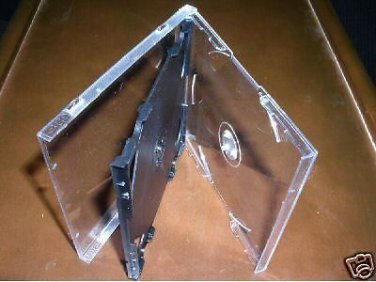 100 SLIM TRIPLE  CD JEWEL CASE W/ BLACK TRAY - SLIM3CD