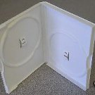 100 NEW DOUBLE DVD CASES, WHITE - PSD38