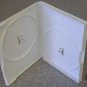 100 NEW DOUBLE DVD CASES, WHITE - PSD38