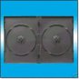 1000 BLACK DOUBLE DVD CASES  - CLIPS ON SPINE - PSD33