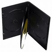 50 MULTI 6  DVD CASES, BLACK -  PSD90
